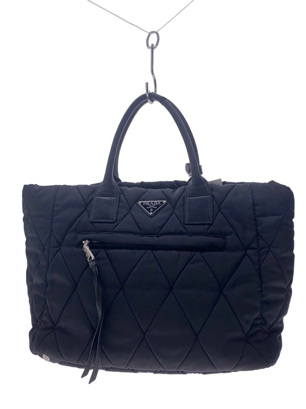 Prada Vitello Daino Shopping Leather Tote Bag Black